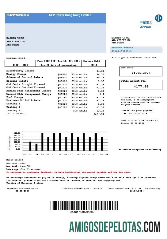CLP Power Hong Kong Limitada modelo